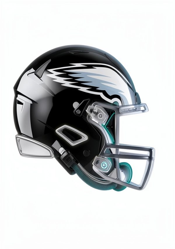 NFL Philadelphia Eagles Neon Helmet Wall Poster-2