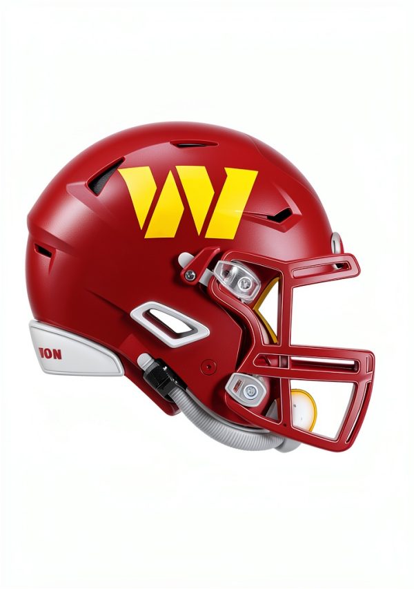 Trends NFL Washington Commanders Neon Helmet Poster-2