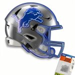 NFL Detroit Lions Neon Helmet 23 Wall Poster Bundle-0