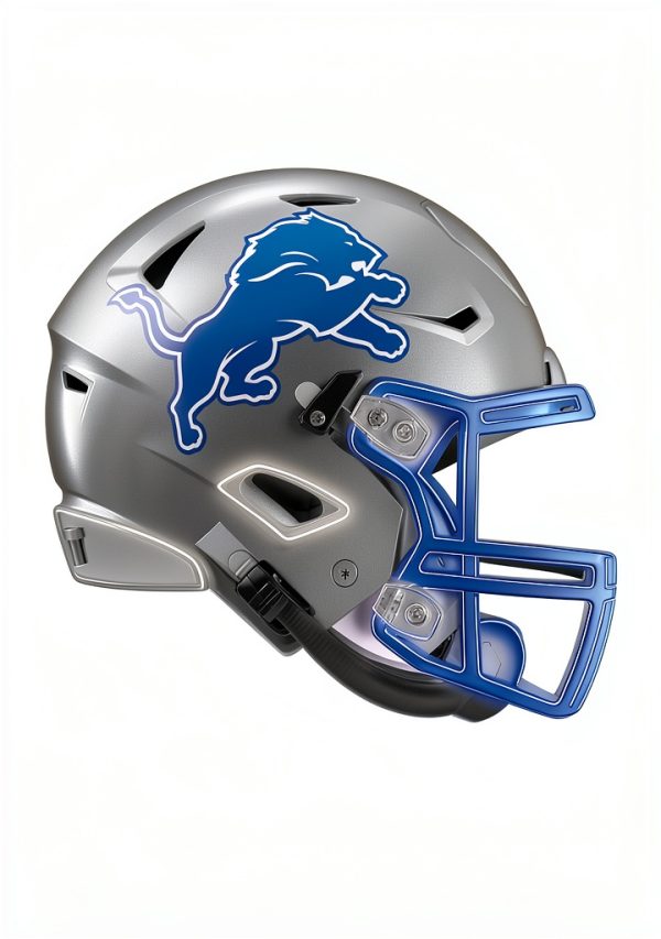 NFL Detroit Lions Neon Helmet 23 Wall Poster Bundle-3