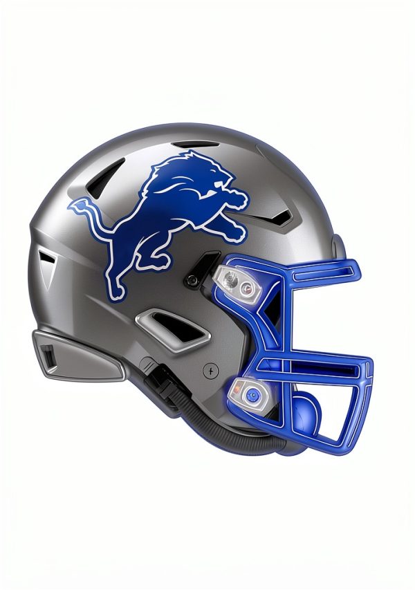 NFL Detroit Lions Neon Helmet 23 Wall Poster Bundle-2