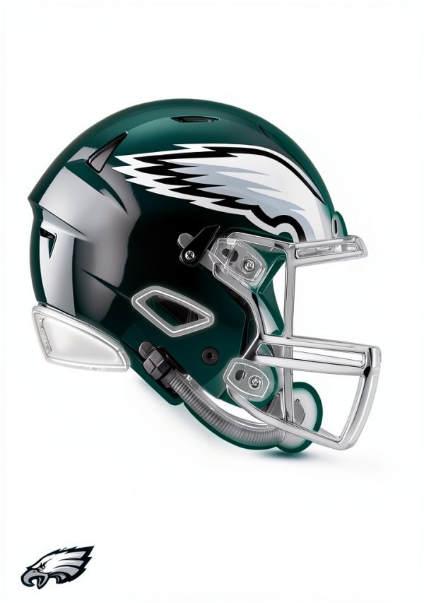NFL Philadelphia Eagles Neon Helmet Wall Poster-0