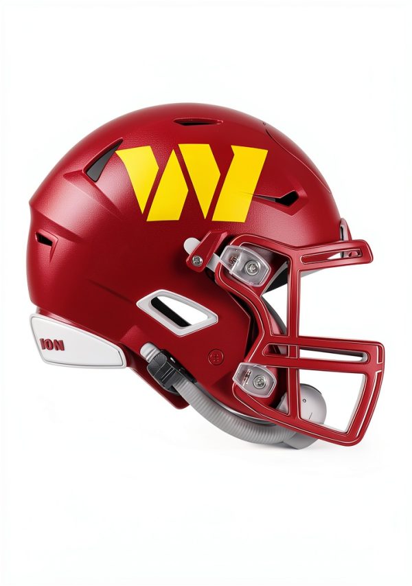 Trends NFL Washington Commanders Neon Helmet Poster-0