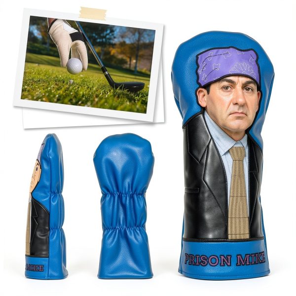 Golf Headcover PuGez Blue Leather Cartoon Design-2