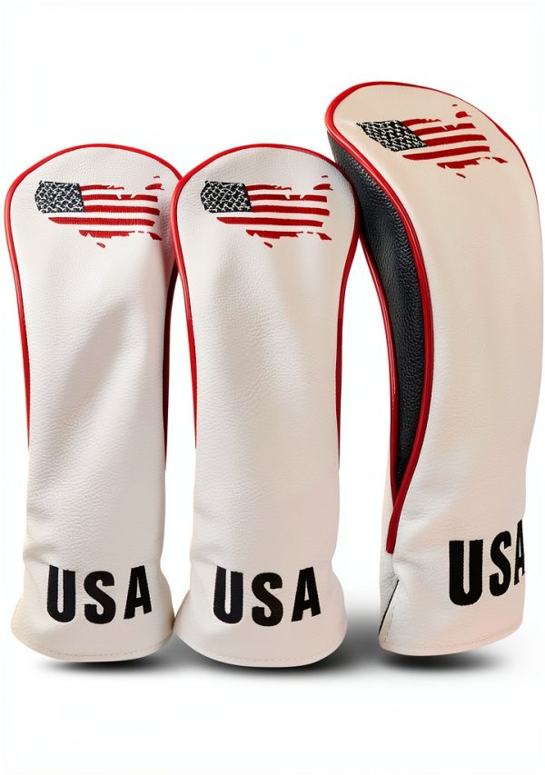 Skydream Golf Leather Driver Head Covers Navy-6