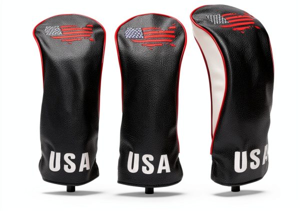 Skydream Golf Leather Driver Head Covers Navy-0