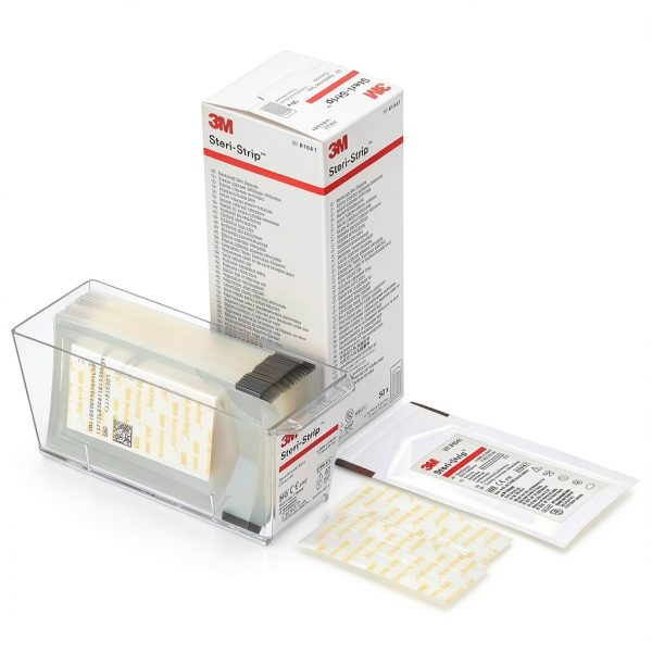 3M R1541 1/4'' x 3'' Steri-Strip Reinforced Skin Closure (50 Per Box)-1