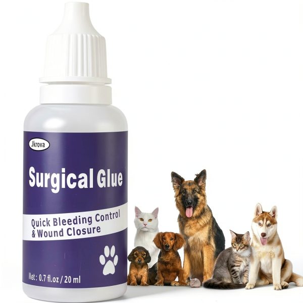 Quick-Setting Animal Surgical Glue 20ml Jkrova Fast Bleeding Control-0
