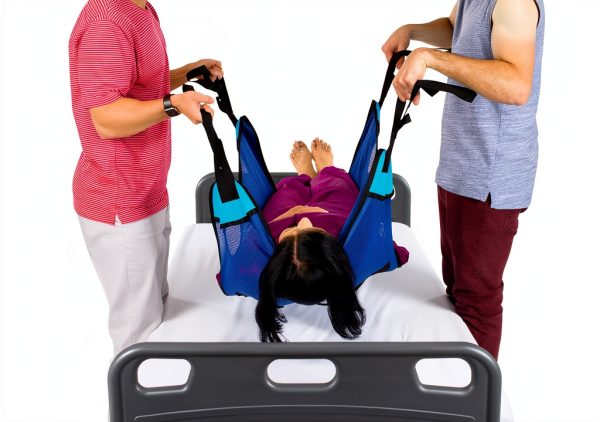 Vive Patient Lift Sling - Full Body Mesh Sling for Showering & Home Use - Transfer Sling for Elderly & Disabled - Patient Transfer Blanket & Lift Pad Assist Device for Bed Positioning & Lifting-1