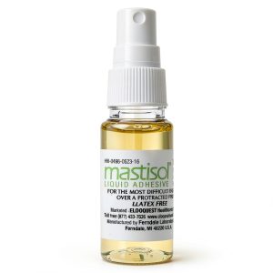 Mastisol Liquid Medical Adhesive - Long-Lasting Non-Water Soluble Skin Bond for Dressings, Tapes, & Devices, Latex-Free, CHG-Compatible - 15mL Spray Bottle-0