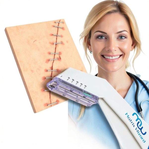 Disposable Skin Stapler Matrix Wizard 55 Staples + Remover-2