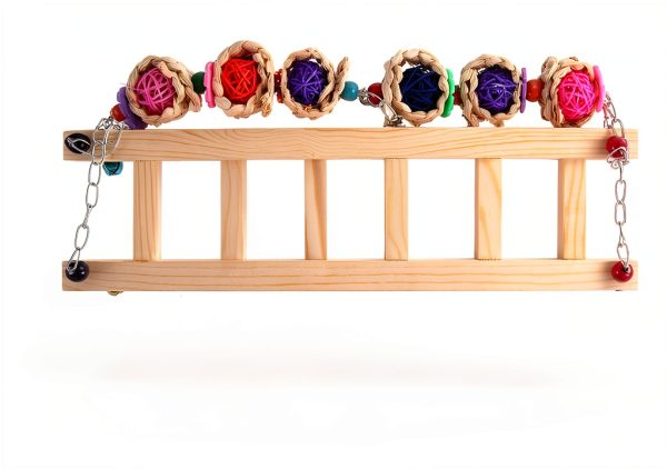 8PCS Chicken Toys for Coop Accessories, Chicken Swing, Xylophone, Mirror, Vegetable Hanging Feeder, Fruit Rack for Poultry Rooster Large Bird Parrot Lovers’ Entertainment Gift-2